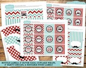 INSTANT DOWNLOAD Little Man Birthday Collection with 26 items