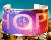 Rustic Cuff Quote Cuff - Hope - Q15
