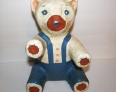 Vintage Papier Mache Bear Paper Mache Cute But Odd Little Fellow Needs Good Home