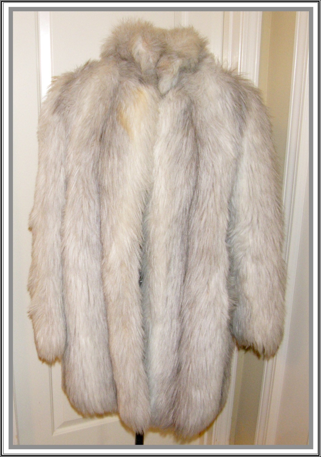 Vintage Faux Fur Coat Silver Fox Style VI Ltd