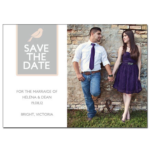 Save the Date - Modern Bird