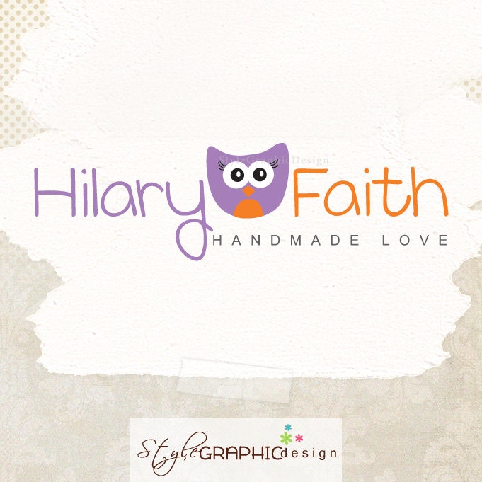 Lovely owl logo design premade ooak logo for photographers boutique logo business branding and watermark
