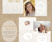 INTO THE WILD vol 1&2 Complete Set 5x7 Christmas Card Templates