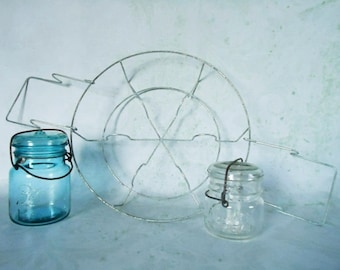 Rustic Wire Canning Jar Rack - Vintage Canning Rack - Rustic Canning Supply