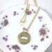 Through the Keyhole - vintage keyhole necklace in gold
