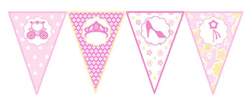Instant Download Princess Party Banner Il_570xn