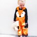 Little boys fox dungaree bottoms