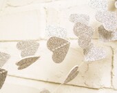 The Amore Garland, Hearts, Silver Glitter Hearts,  Wedding Garland, Wedding Shower, Valentine's Day