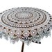 Handmade tatting tablecloth - White Roses - gift for Mom - goft for housewarming - gift for wedding - FREE shipping.