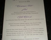 Simple but Elegant Menu Cards..