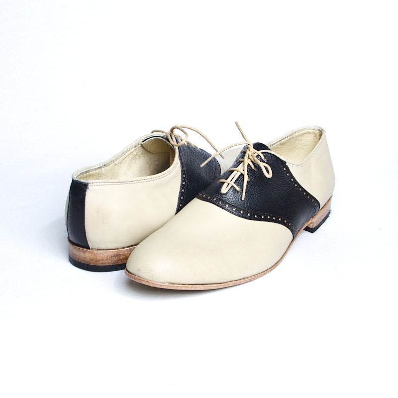 1950's vintage inspired saddle shoes for men or women - FREE WORLDWIDE SHIPPING