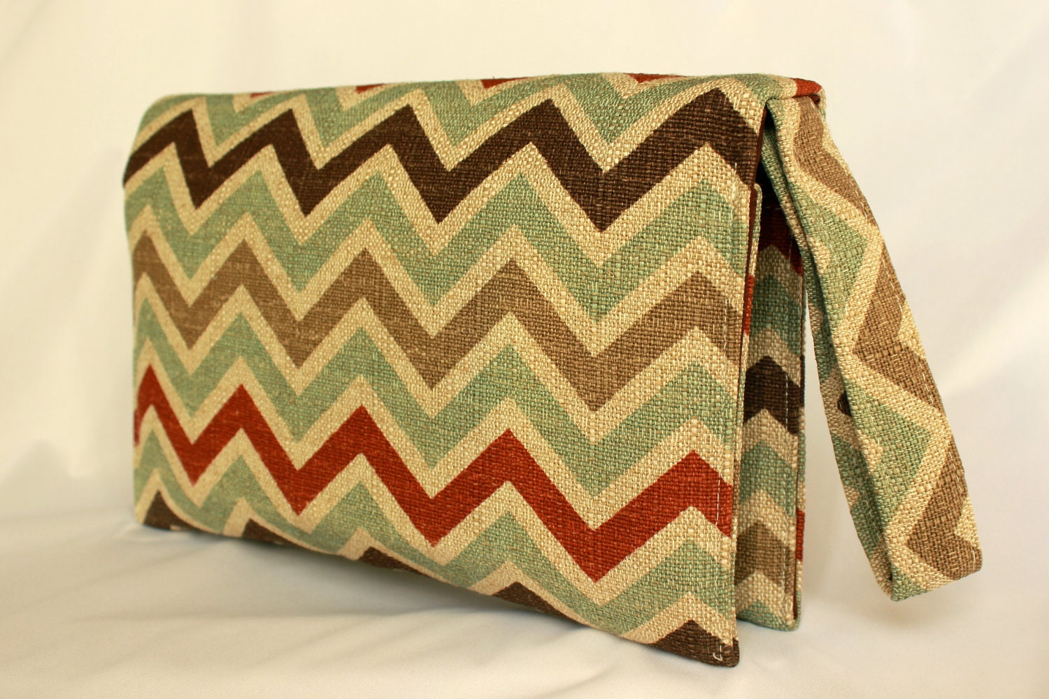 Free Shipping - Diaper Changing Clutch Wristlet Limited Edition Auburn Denton Heavy Weight