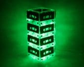 St. Patricks Day Green Music Lover Gift Repurposed Green Mixtape Light Cassette Tape Lamp LED Mood Light Unique Lighting