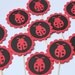 Ladybug Cupcake Toppers- Baby Shower, Bridal Shower, Birthday Party