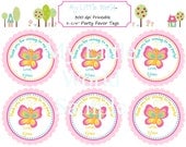 Butterfly favor tags - DIY PRINTABLE 3-1/4" Il_170x135