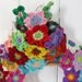 Scarf Crochet Pattern - Bright Blooms Flower Scarf - PDF crochet pattern