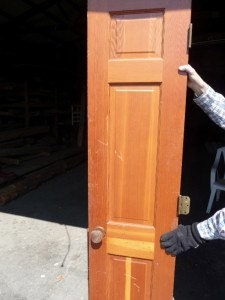 Vintage Reclaimed Heart Pine Vanity Door Pantry Door