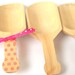 BiGGeR LiTTLe WooD SCooPS---use with candy buffets-Ice Cream Sundaes and Socials-weddings--sweet shop parties---set of 5