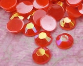 SALE - Red 6 mm AB Rhinestones Flat Back Beads For Decoration iPhone 4, 4s, 5 - (100 Pieces) - KarPenaEnterprises