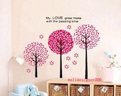 Floral wall decal baby decal nursery decal girl room decor wall decor wall sticker wall  Art mural decor art -Pandora Tree  Kids nursey