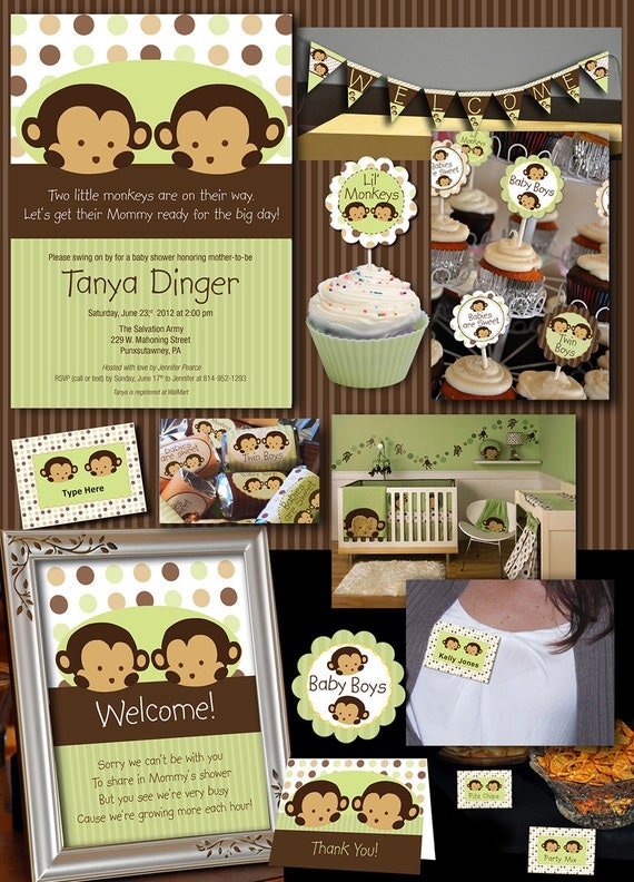 Twin Baby Shower Printables Il_570xn