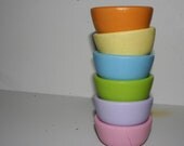 set of 6 nesting bowls, waldorf toy, etsy children, holiday gift, toddler toy, montessori game, stocking stuffer, baby shower gift