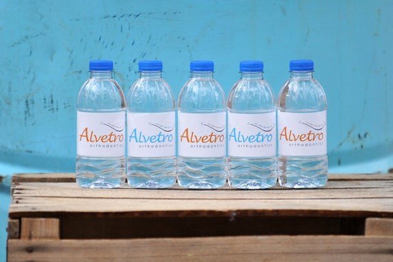 Custom Water Bottle Labels, - 150 Custom Labels with your business logo or design Il_570xn