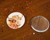 Highland Cow 'Rachel' Pocket Mirror