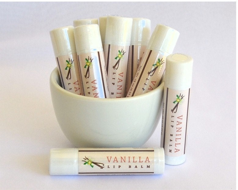 Vanilla Lip Balm, Natural Lip Balm, Handmade Lip Balm, Olive Oil Lip Balm