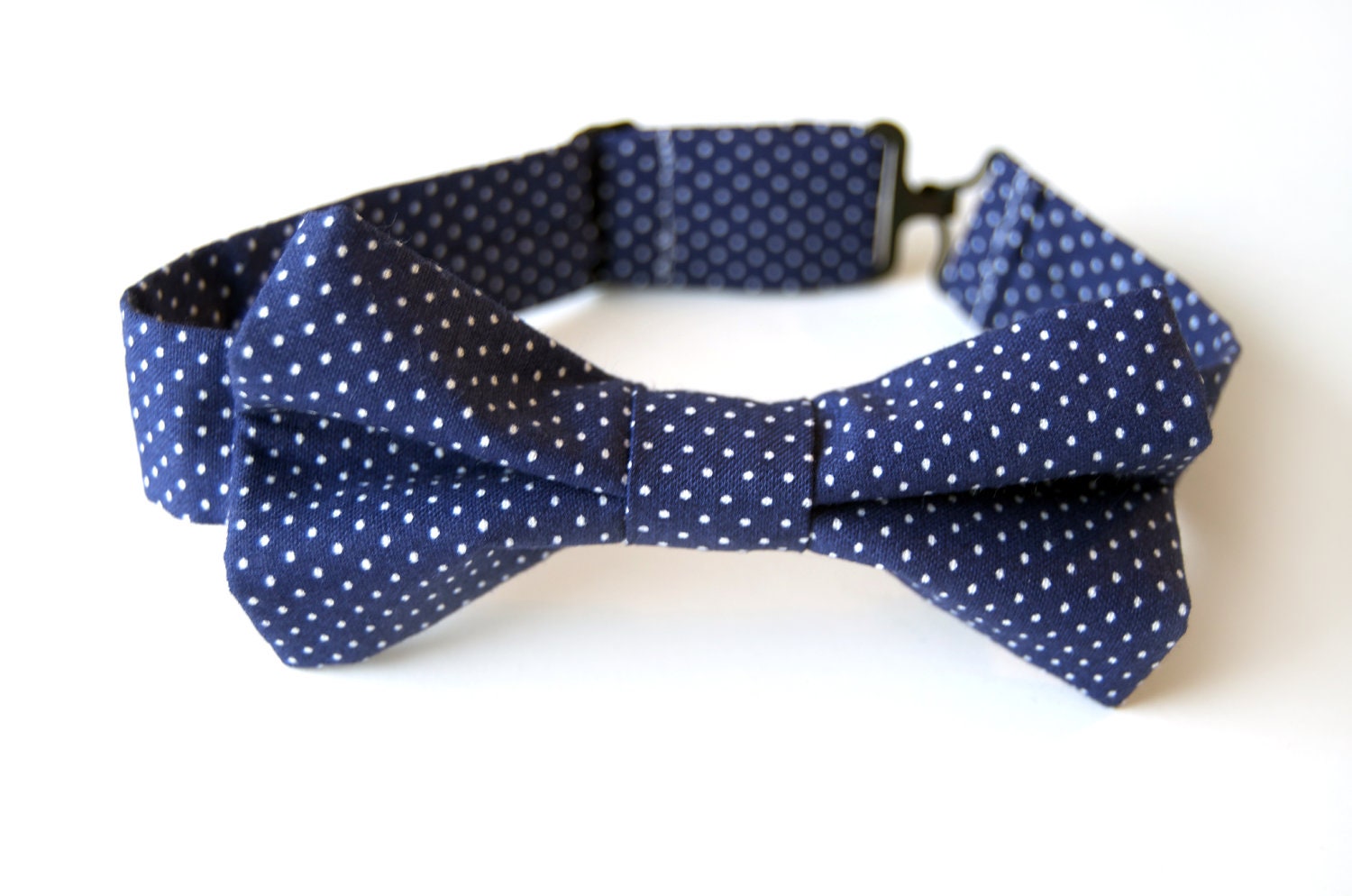 Men's Navy Blue Polka Dot Pin Dot - Wedding - Adult
