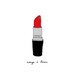 Perfect Lipstick - 5x7 Illustration Print, Digital Art
