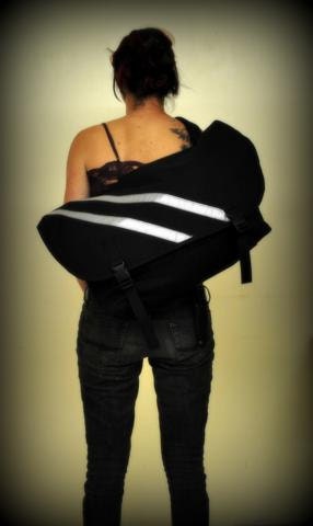 Waterproof bike messenger bag, LARGE, cordura, custom colors, by SIREN bags