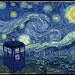 Doctor Who Poster print, 20 x 30 Dr who Van Gogh Tardis Starry Night, Doctor who van gogh painting police box gift