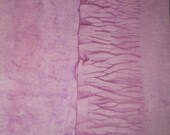 Hand Dyed Fabric - shibori style - violet purple Art cloth
