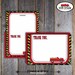 Fire Truck Thank You Notes & Wrap Around Address Labels - Fireman Birthday Party - Customized Printable (Firefighter, Fire Engine)