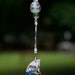 Swarovski Crystal Suncatcher- Small Aurora Borealis Moon