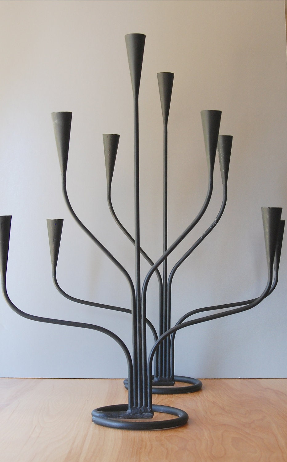 Mid Century Modern Large Candelabras - Sweden - Pair of Two