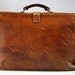SHABBY but chic vintage french real leather SCHOOLBAG - BRIEFCASE with great patina