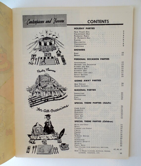 Easy to Make Centerpieces and Favors Using Odds 'N Ends (1966) - Vintage Craft Book