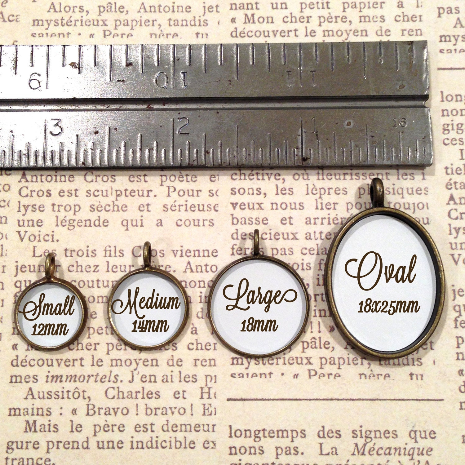 Personalized Two silhouette Necklace in Brass with Stamped Initial charm & Pearl Dangle