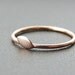 Delicate copper leaf ring. Dainty minimalist ring. Gift under 25.
