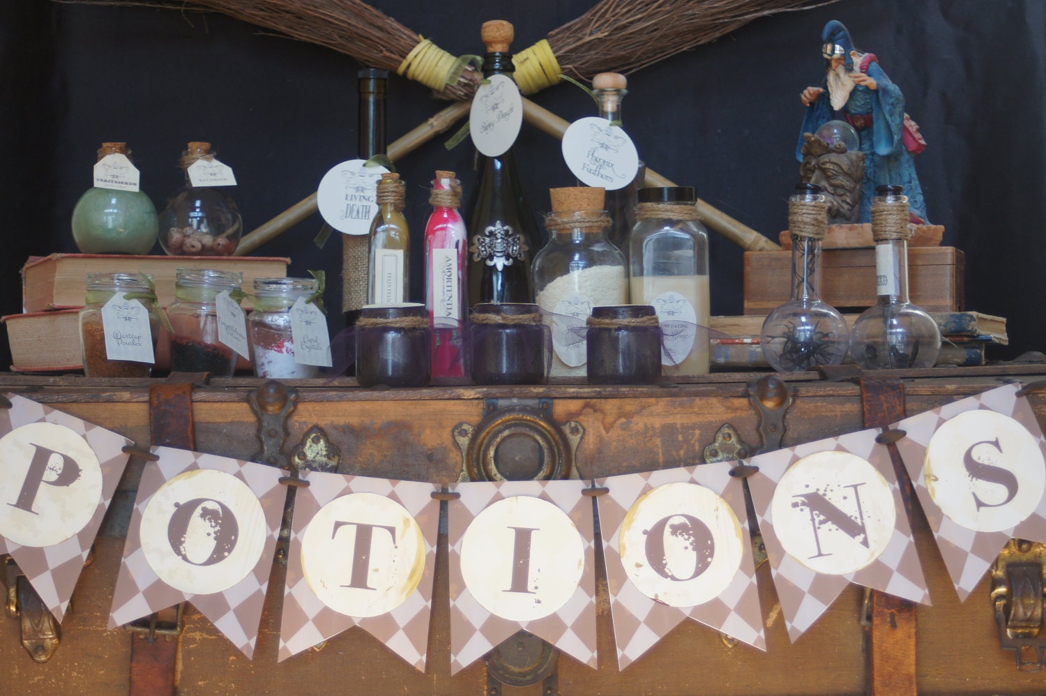 Potions Banner and labels for Halloween- DIY Printable PDF files Il_170x135