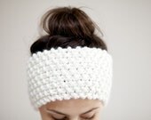 Chunky Knit Headband - Ear warmers in Vanilla Cream - Other Colour Options Available