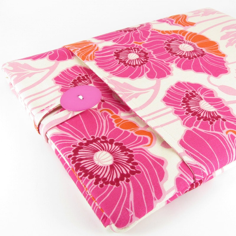 iPad Case, iPad Sleeve, iPad 2 Case, iPad 3 Case, iPad 2 Sleeve, iPad 3 Sleeve, iPad 4 Case, iPad 4 Sleeve - Cute Pink Orange Flowers