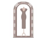 Little Black Dress cross stitch & blackwork chart nr116, party dress, cocktail dress