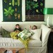 Black Background Botanical Chart Art - 20x30