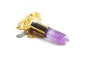 Amethyst Bullet Necklace