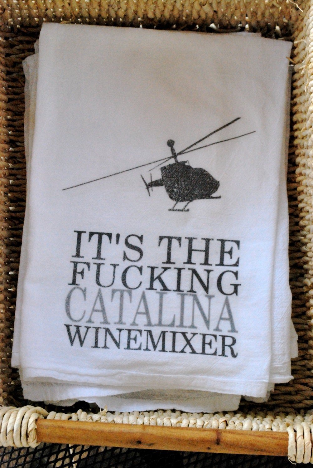 Catalina Wine Mixer Flour Sack Tea Towel