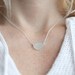 Sea Glass & Sterling Silver Necklace - Light Aqua