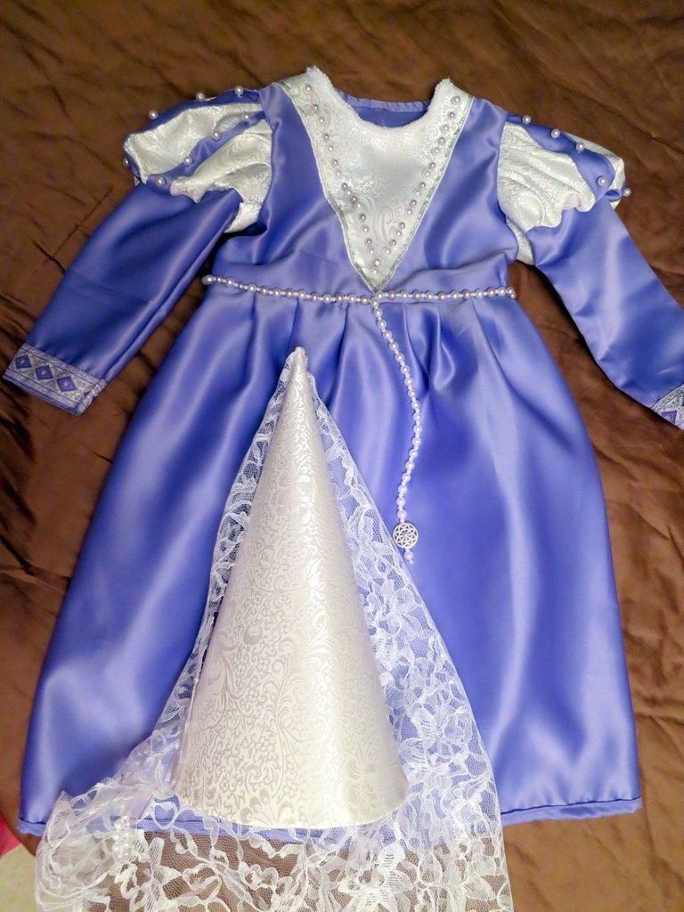 Girl Renaissance Dress, Medival costume, 2-3 Years